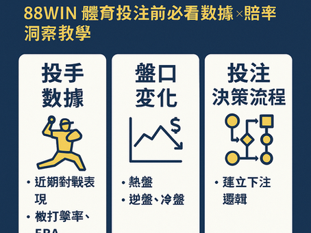 大老爺娛樂城 體育投注賽前分析圖解｜投手數據 × 盤口走勢 × 決策流程（2025）
